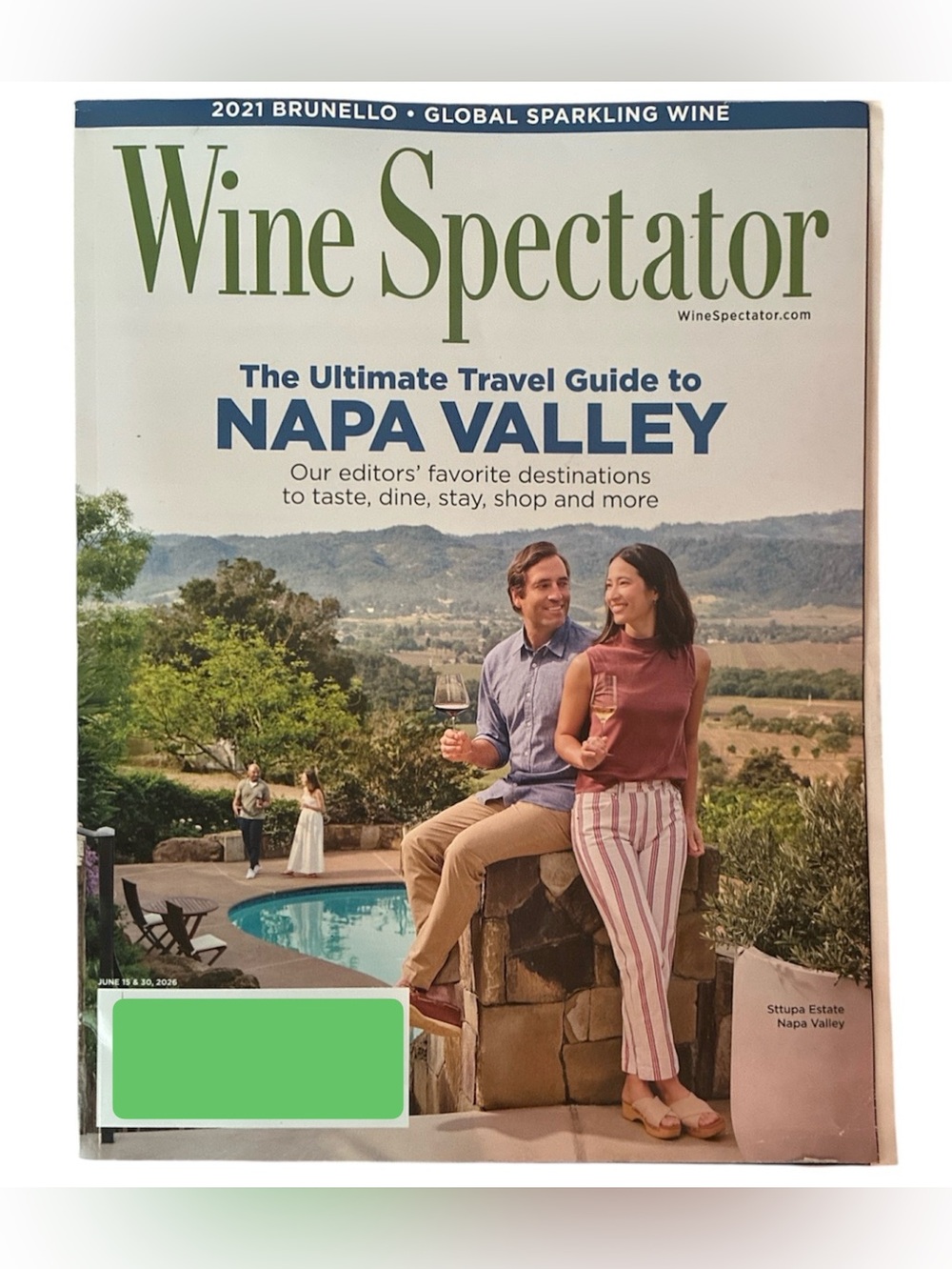 Wine Spectator Magazine June 15 30 2026 Ultimate Travel Guide NAPA Valley Taste